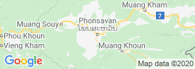 Muang Phonsavan map